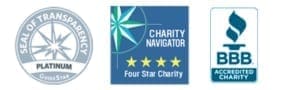 Accreditation Logos - GuideStar - Charity Navigator - BBB Accredited Charity