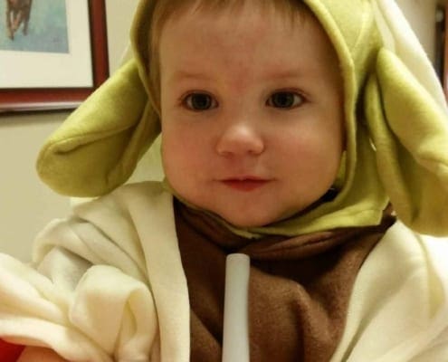 Picture of Jonathan in a Yoda costume