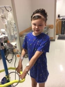 Madison with an IV